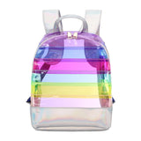 Maxbell Clear Backpack Heavy Duty Shoulder Bag Outdoor Daypack Rucksack Purple