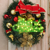 Maxbell Merry Christmas Letter Light Xmas Sign LED Lamp for Wreath Gift Yard Decor Green