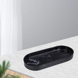 Maxbell Toilet Vanity Tray Resin Bathtub Tray Organizer for Bedroom Plant Black