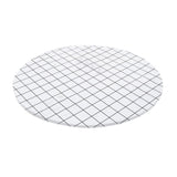 Maxbell Fitted Table Cloth Water Resistance Dinner Table Cover White 120cm