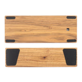 Maxbell Wooden Case for GK61X GK61XS GK64X Mechanical Keyboard Zebra Wood