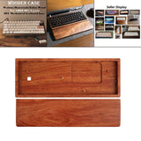 Maxbell Wooden Case for GK61X GK61XS GK64X Mechanical Keyboard Rosewood Wirst Rest