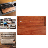 Maxbell Wooden Case for GK61X GK61XS GK64X Mechanical Keyboard Rosewood Wirst Rest