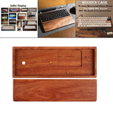 Maxbell Wooden Case for GK61X GK61XS GK64X Mechanical Keyboard Rosewood Wirst Rest