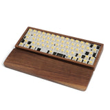 Maxbell Wooden Case for GK61X GK61XS GK64X Mechanical Keyboard Walnut Wirst Rest