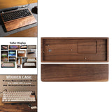 Maxbell Wooden Case for GK61X GK61XS GK64X Mechanical Keyboard Walnut Wirst Rest