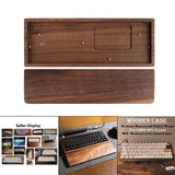 Maxbell Wooden Case for GK61X GK61XS GK64X Mechanical Keyboard Walnut Wirst Rest