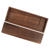 Maxbell Wooden Case for GK61X GK61XS GK64X Mechanical Keyboard Walnut Wirst Rest