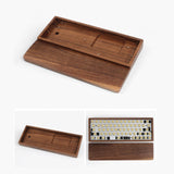 Maxbell Wooden Case for GK61X GK61XS GK64X Mechanical Keyboard Walnut Wirst Rest