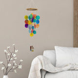 Maxbell Shell Wind Chimes Rainbow Natural Windchimes Decor Outside Indoor Balcony Multi with Flyhouse