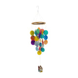 Maxbell Shell Wind Chimes Rainbow Natural Windchimes Decor Outside Indoor Balcony Multi with Flyhouse
