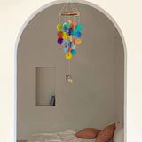 Maxbell Shell Wind Chimes Rainbow Natural Windchimes Decor Outside Indoor Balcony Multi with Flyhouse