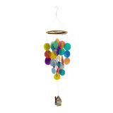 Maxbell Shell Wind Chimes Rainbow Natural Windchimes Decor Outside Indoor Balcony Multi with Flyhouse