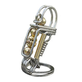 Maxbell Men Creative Metal Handmade Key Chain Ring Car Keychain Clip Style 2