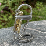Maxbell Men Creative Metal Handmade Key Chain Ring Car Keychain Clip Style 2