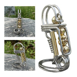 Maxbell Men Creative Metal Handmade Key Chain Ring Car Keychain Clip Style 2