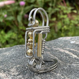 Maxbell Men Creative Metal Handmade Key Chain Ring Car Keychain Clip Style 2