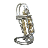 Maxbell Men Creative Metal Handmade Key Chain Ring Car Keychain Clip Style 2