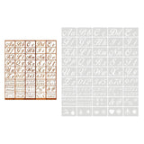 Maxbell 45Pcs Alphabet Drawing Painting Stencils Templates  Cursive
