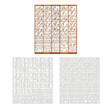 Maxbell 45Pcs Alphabet Drawing Painting Stencils Templates  Cursive