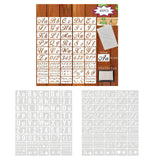 Maxbell 45Pcs Alphabet Drawing Painting Stencils Templates  Cursive