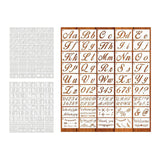 Maxbell 45Pcs Alphabet Drawing Painting Stencils Templates  Cursive