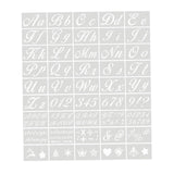 Maxbell 45Pcs Alphabet Drawing Painting Stencils Templates  Cursive