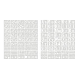Maxbell 45Pcs Alphabet Drawing Painting Stencils Templates  Cursive