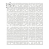 Maxbell 45Pcs Alphabet Drawing Painting Stencils Templates  Cursive