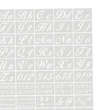 Maxbell 45Pcs Alphabet Drawing Painting Stencils Templates  Cursive