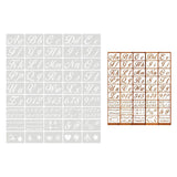 Maxbell 45Pcs Alphabet Drawing Painting Stencils Templates  Cursive
