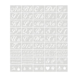 Maxbell 45Pcs Alphabet Drawing Painting Stencils Templates  Cursive
