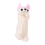 Maxbell Plush Pencil Case Animals - Cute Puppy Dog Shape - Kawaii School Make Up Bag White