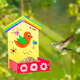 Maxbell Kids Arts and Crafts Bird Feeders for Outdoor, DIY Wooden Painting Kits