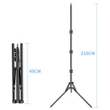 Maxbell Professional Tripod Stand 1/4 Inch Interface Folding for Camera Holder 1.6m