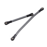 Maxbell 2x 1/10 RC Metal Steering Rod Servo Rod Linkage for SCX10 II Parts Titanium