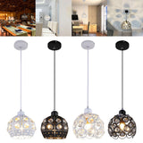 Maxbell Vintage Chandelier Iron Industrial Hanging Lights E27 220V LED Pendant Lamp Black 18x15cm