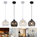 Maxbell Vintage Chandelier Iron Industrial Hanging Lights E27 220V LED Pendant Lamp Black 18x15cm