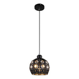 Maxbell Vintage Chandelier Iron Industrial Hanging Lights E27 220V LED Pendant Lamp Black 18x15cm