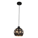 Maxbell Vintage Chandelier Iron Industrial Hanging Lights E27 220V LED Pendant Lamp Black 18x15cm