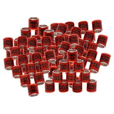 Maxbell 100Pcs 2022 Aluminium Dove Racing Pigeon Foot Rings Bands 8mm Red