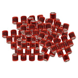 Maxbell 100Pcs 2022 Aluminium Dove Racing Pigeon Foot Rings Bands 8mm Red