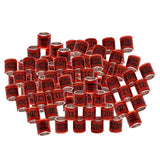 Maxbell 100Pcs 2022 Aluminium Dove Racing Pigeon Foot Rings Bands 8mm Red