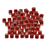 Maxbell 100Pcs 2022 Aluminium Dove Racing Pigeon Foot Rings Bands 8mm Red