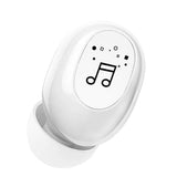 Maxbell Mini In-Ear Wireless Earphone Headset Touch Control for Phones Hiking White