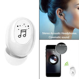 Maxbell Mini In-Ear Wireless Earphone Headset Touch Control for Phones Hiking White
