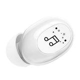 Maxbell Mini In-Ear Wireless Earphone Headset Touch Control for Phones Hiking White