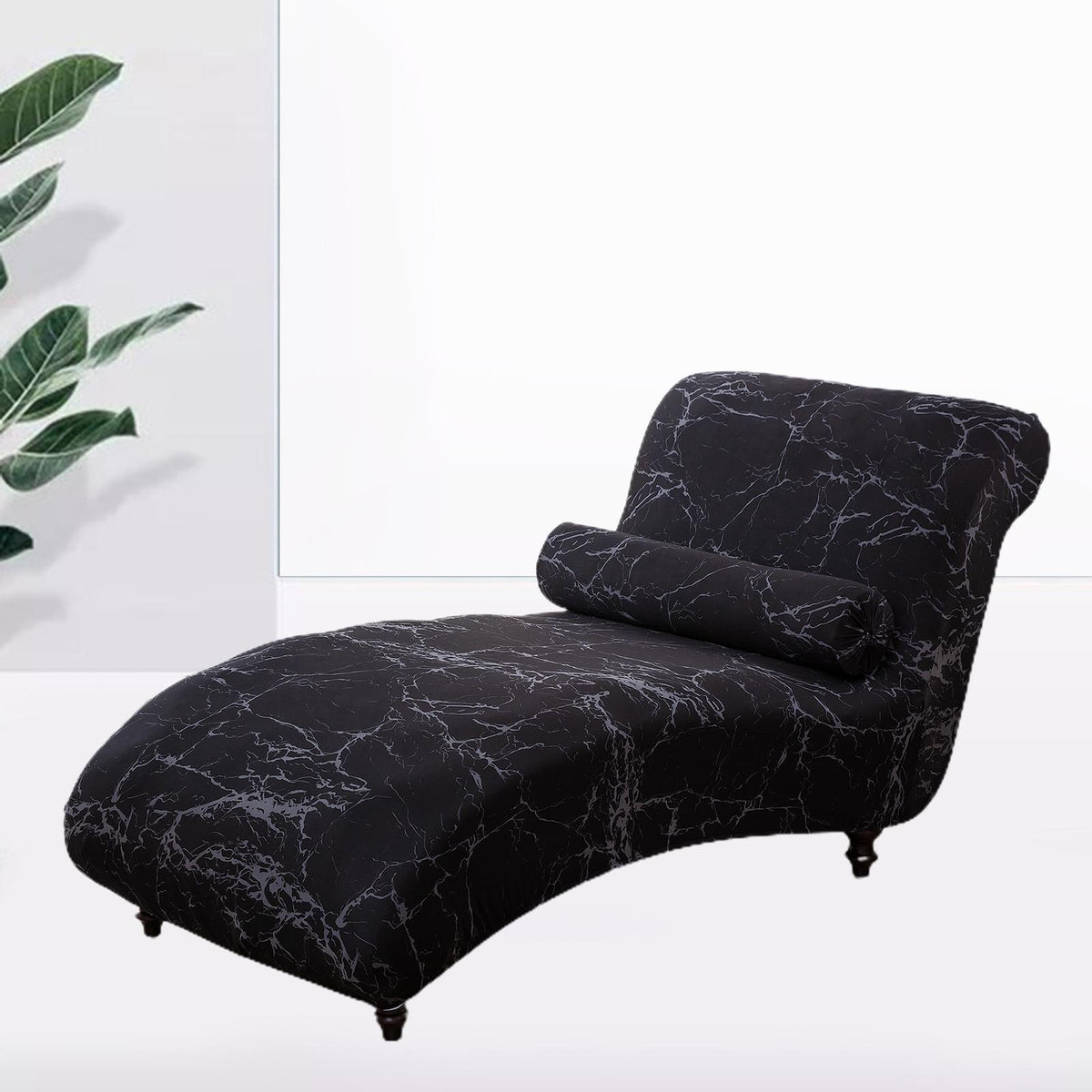 Maxbell Spandex Chaise Lounge Cover Bedroom Soft Jacquard Fabric Machine Washable D
