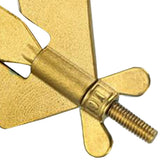 Maxbell Stainless Steel Small Portable Door Lock Security Bedroom Safety Lock Gold