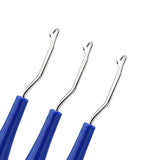 Maxbell 3Pcs Crochet Hook Plastic Handles Knitting Needles Yarn Sewing Needlecraft